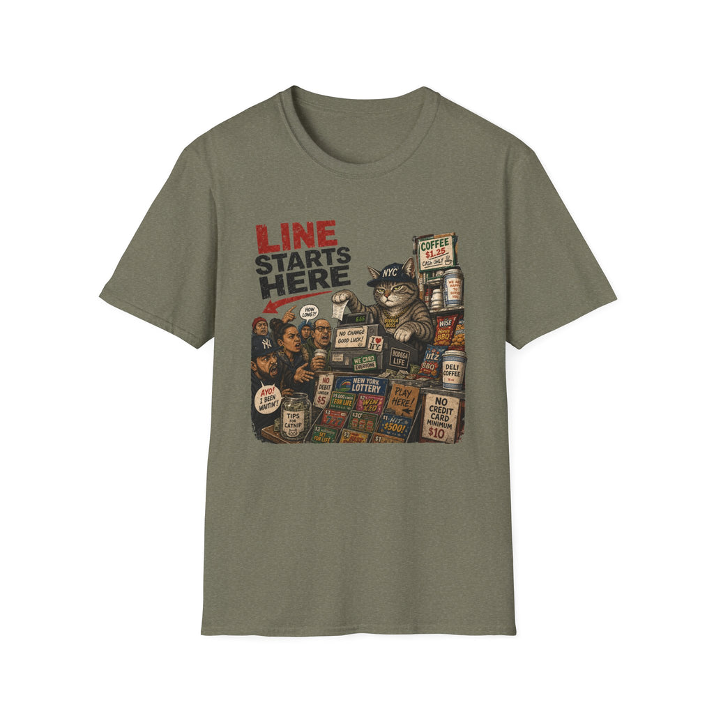 Line Starts Here T-Shirt
