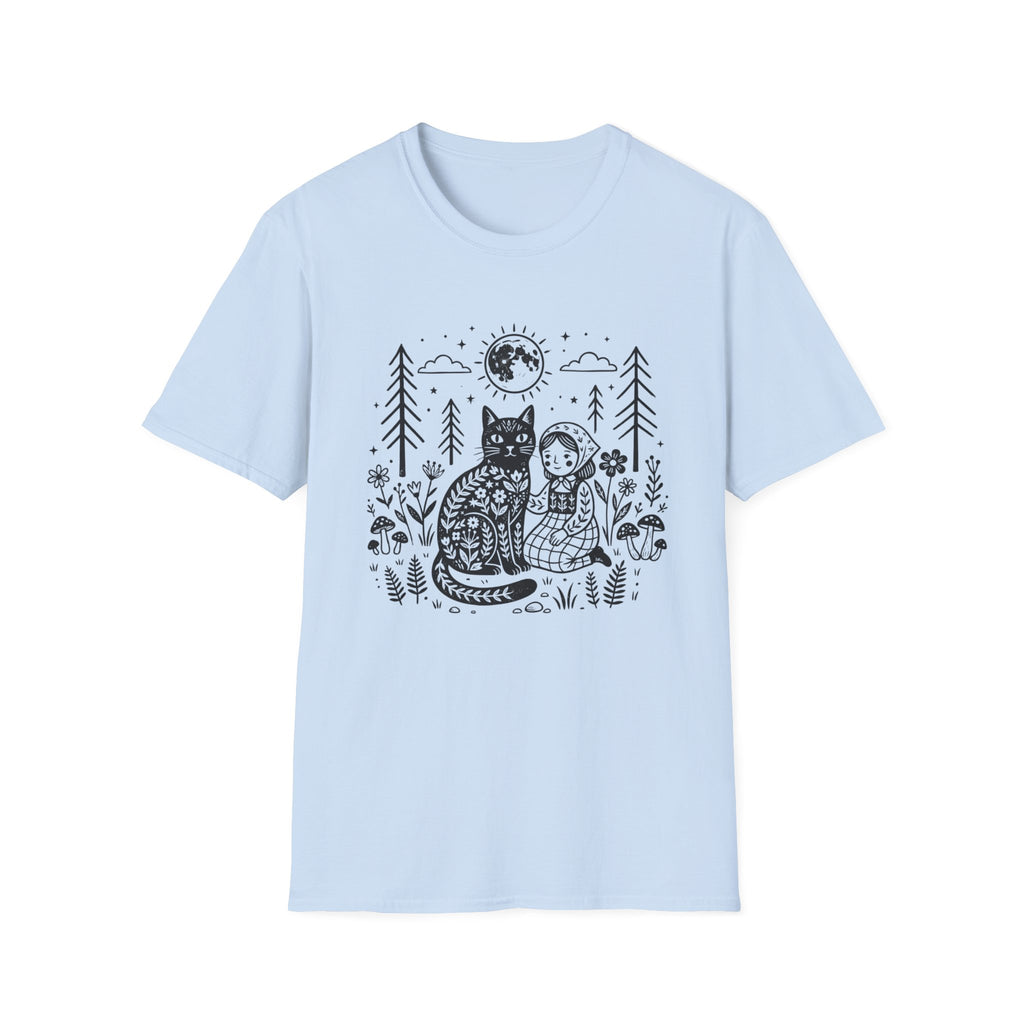 Cat & Girl T-Shirt