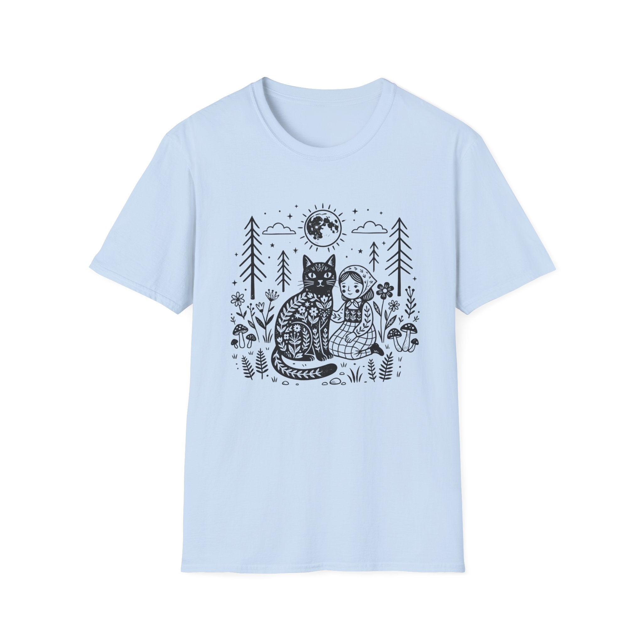 Cat & Girl T-Shirt