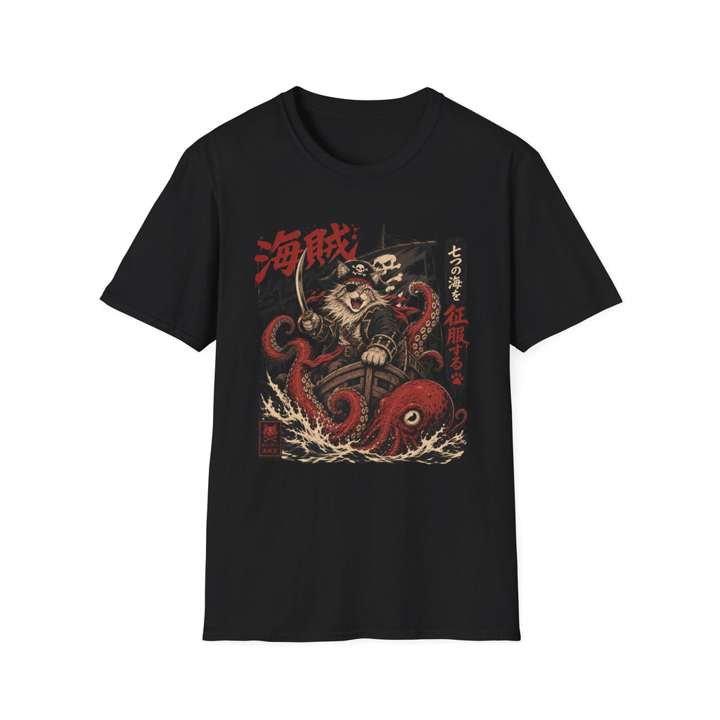 Pirate Cat & Kraken T-Shirt