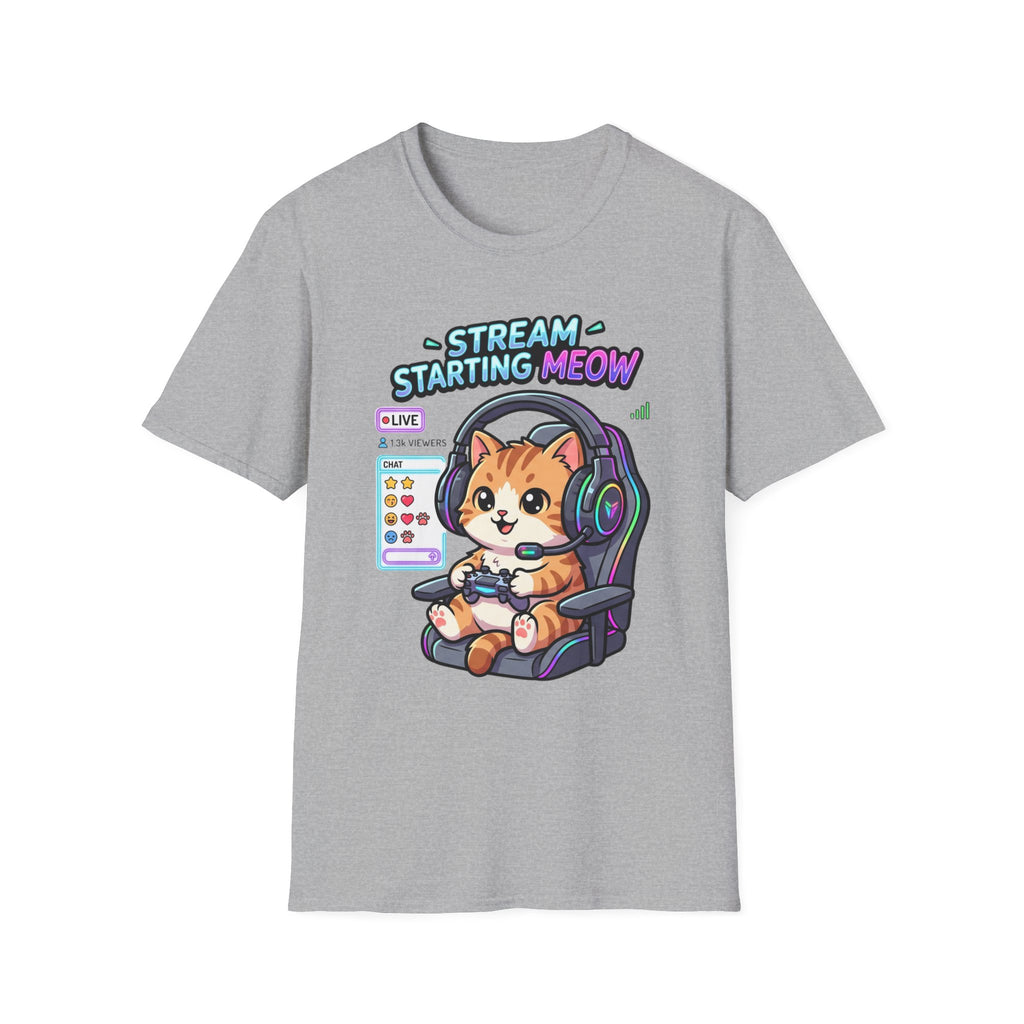 Stream Starting Meow T‑Shirt