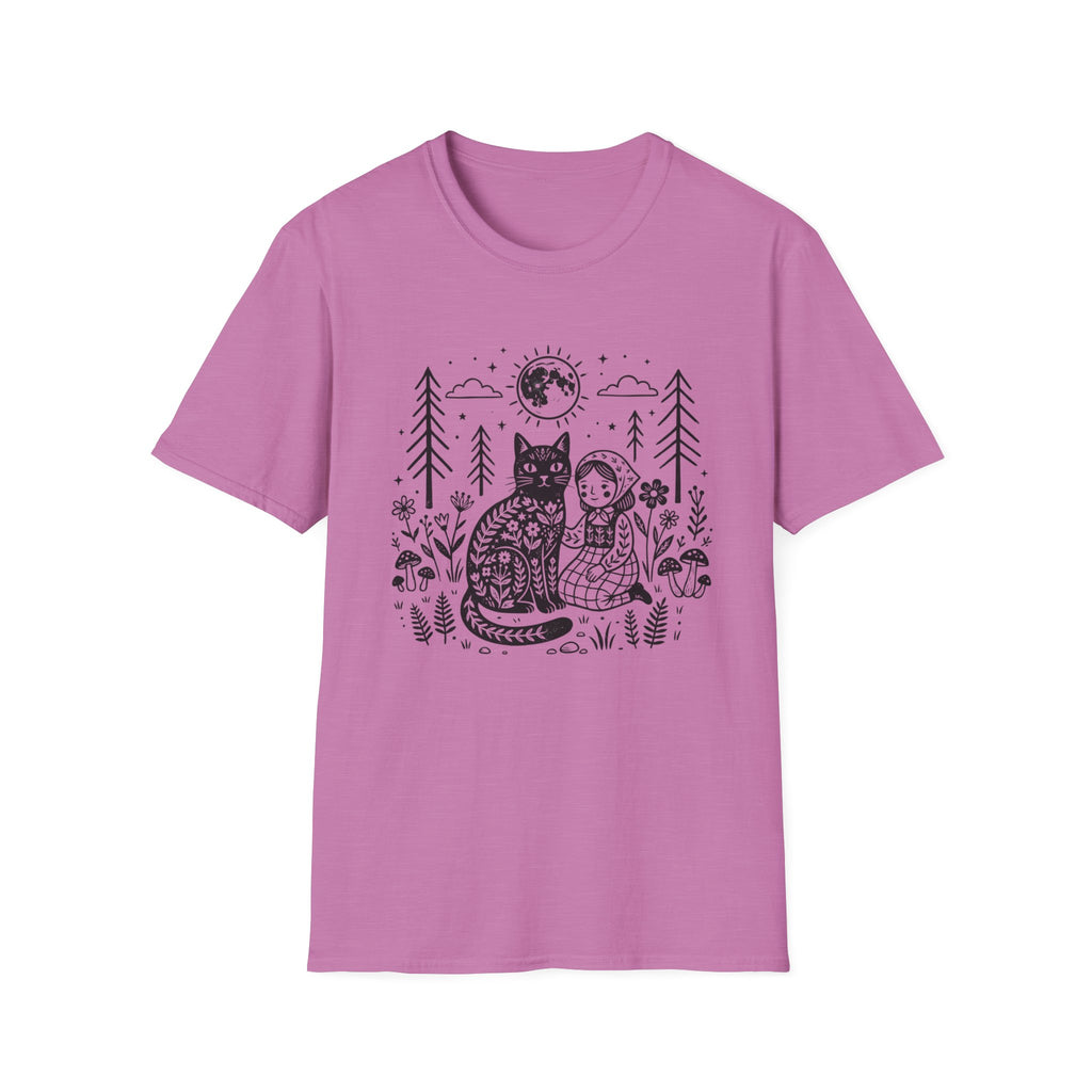 Cat & Girl T-Shirt