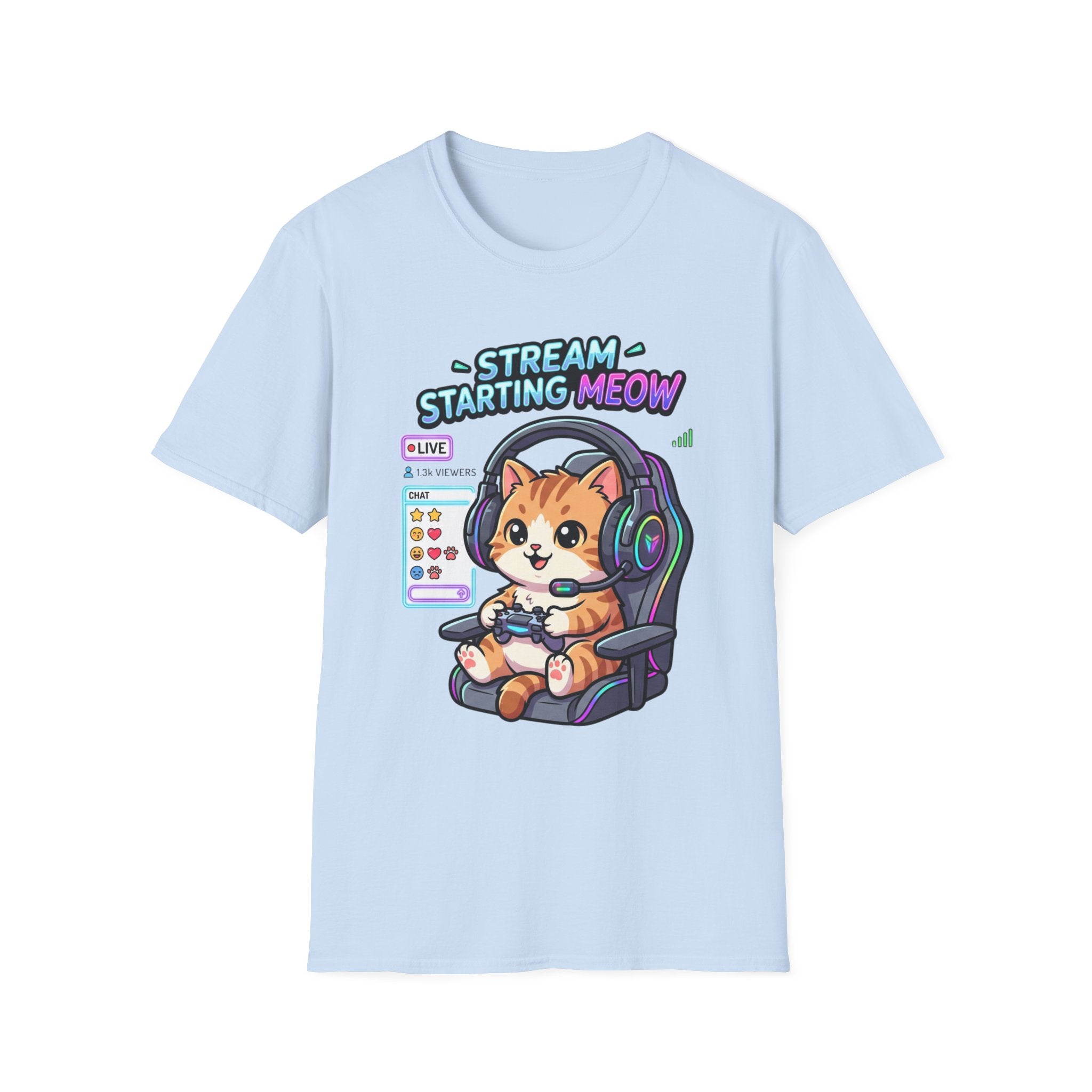 Stream Starting Meow T‑Shirt