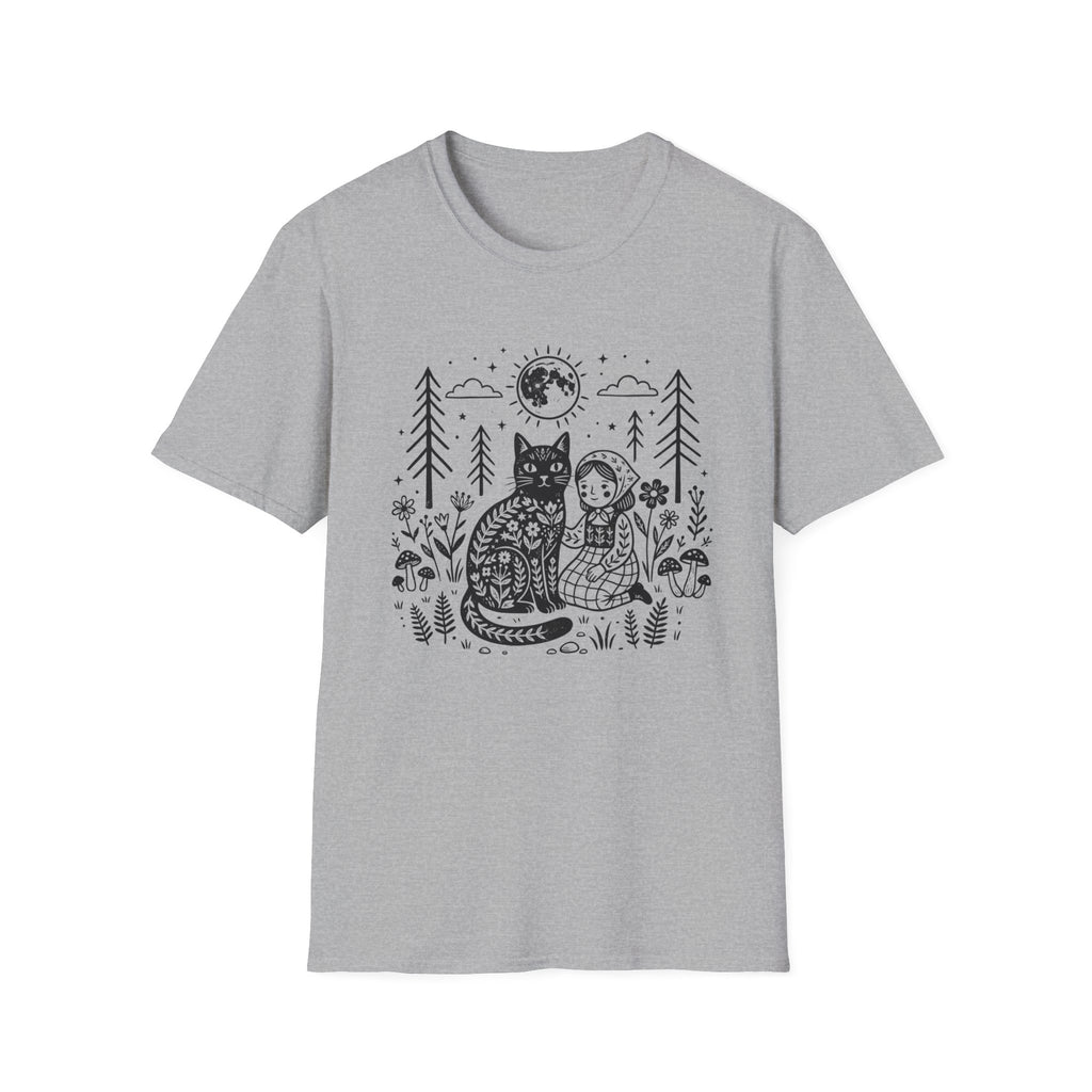 Cat & Girl T-Shirt