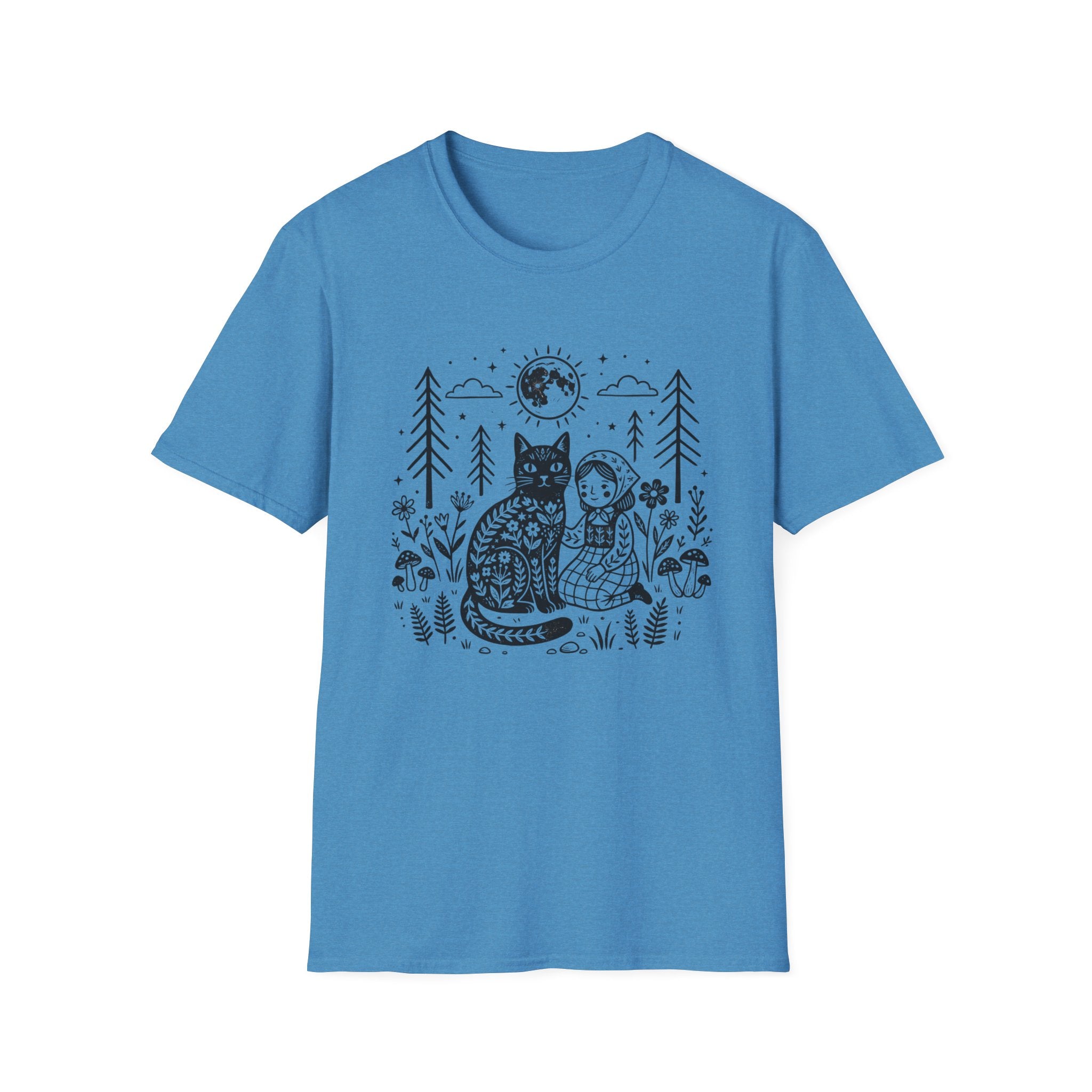 Cat & Girl T-Shirt