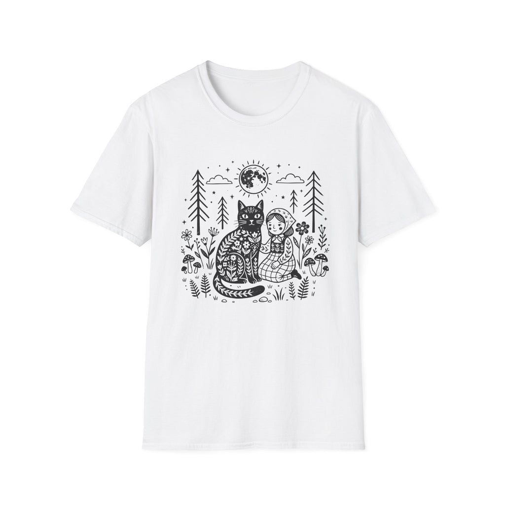 Cat & Girl T-Shirt