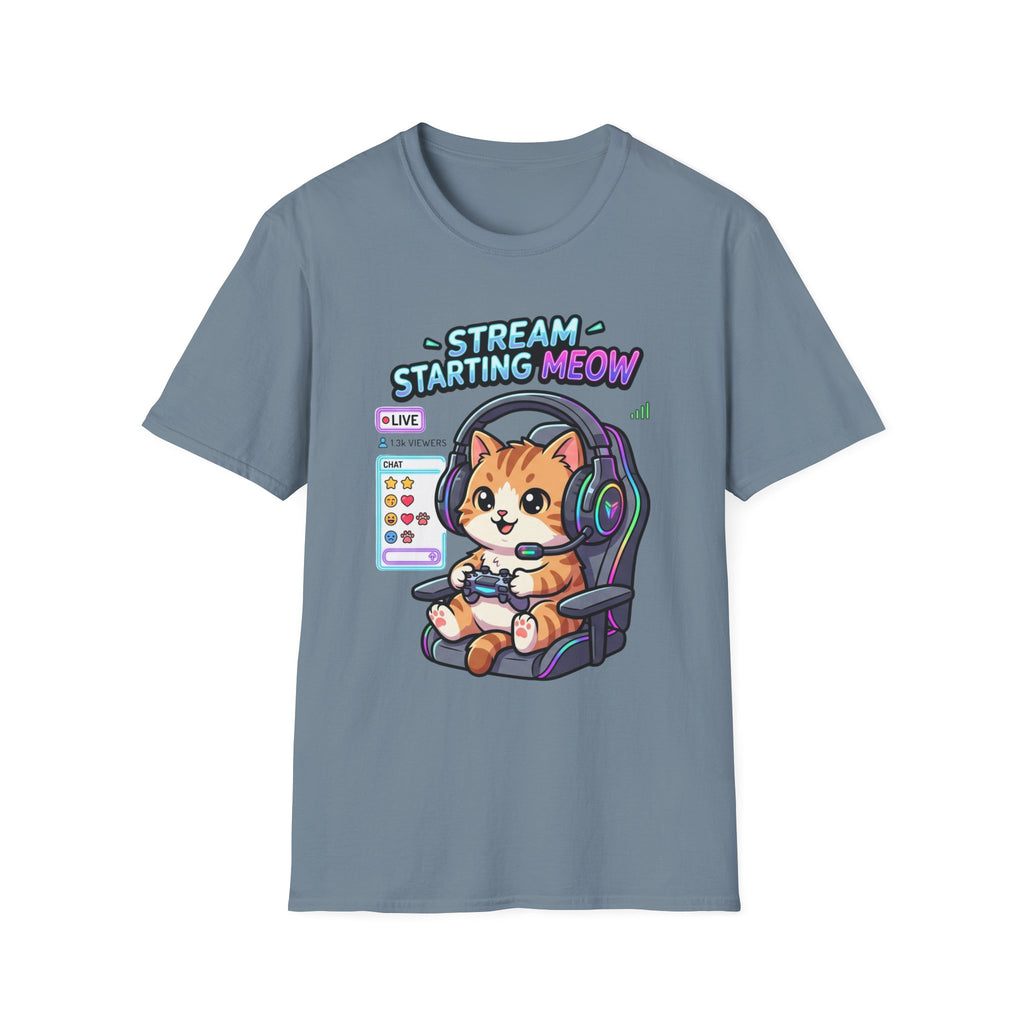 Stream Starting Meow T‑Shirt