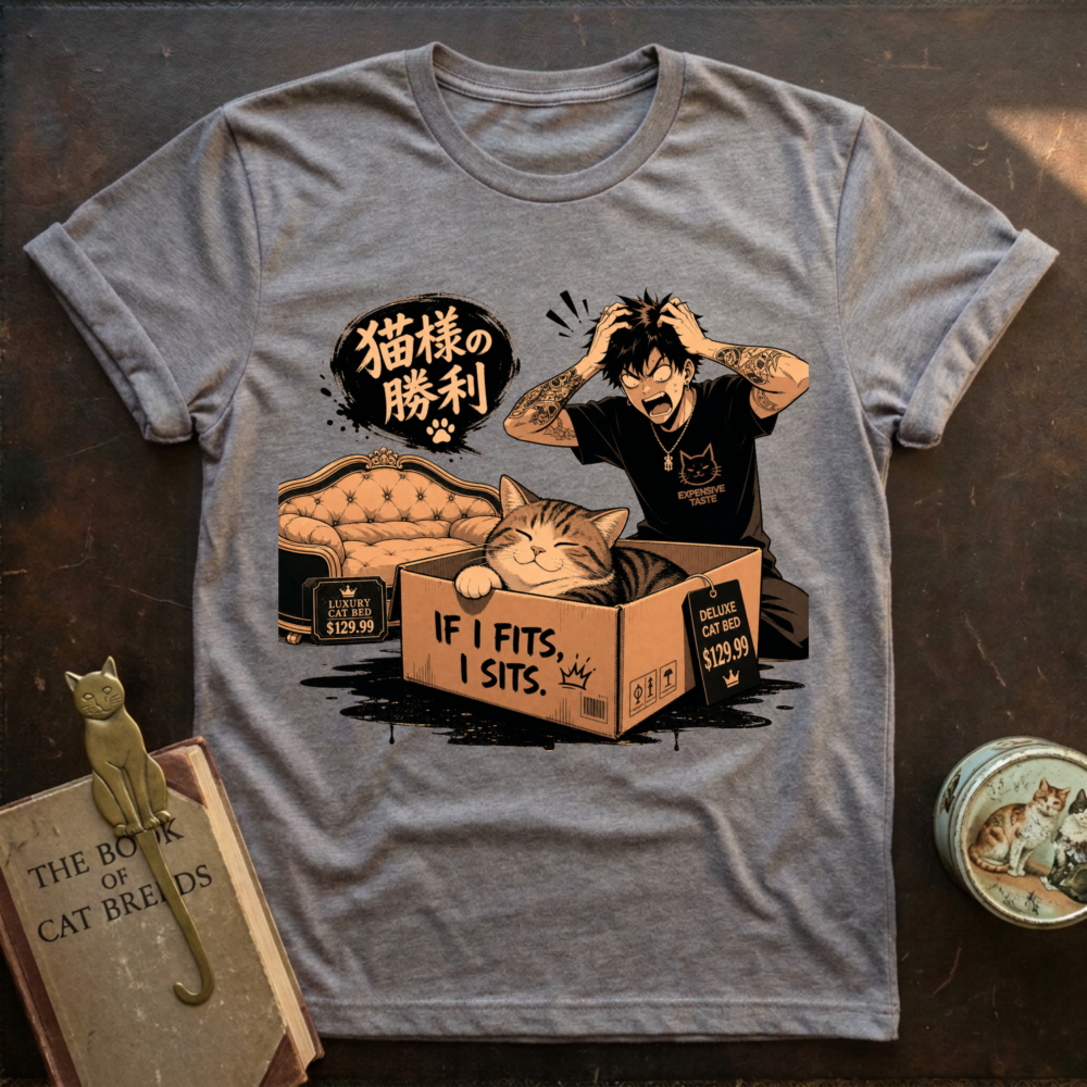 Cat and Box T-Shirt