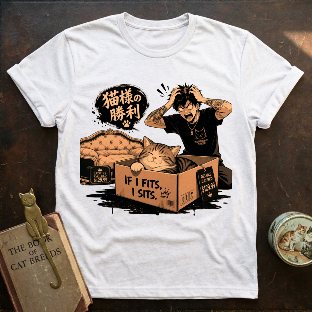 Cat and Box T-Shirt