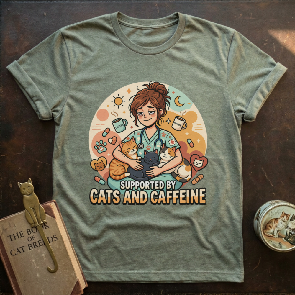Cat & Caffeine T-Shirt