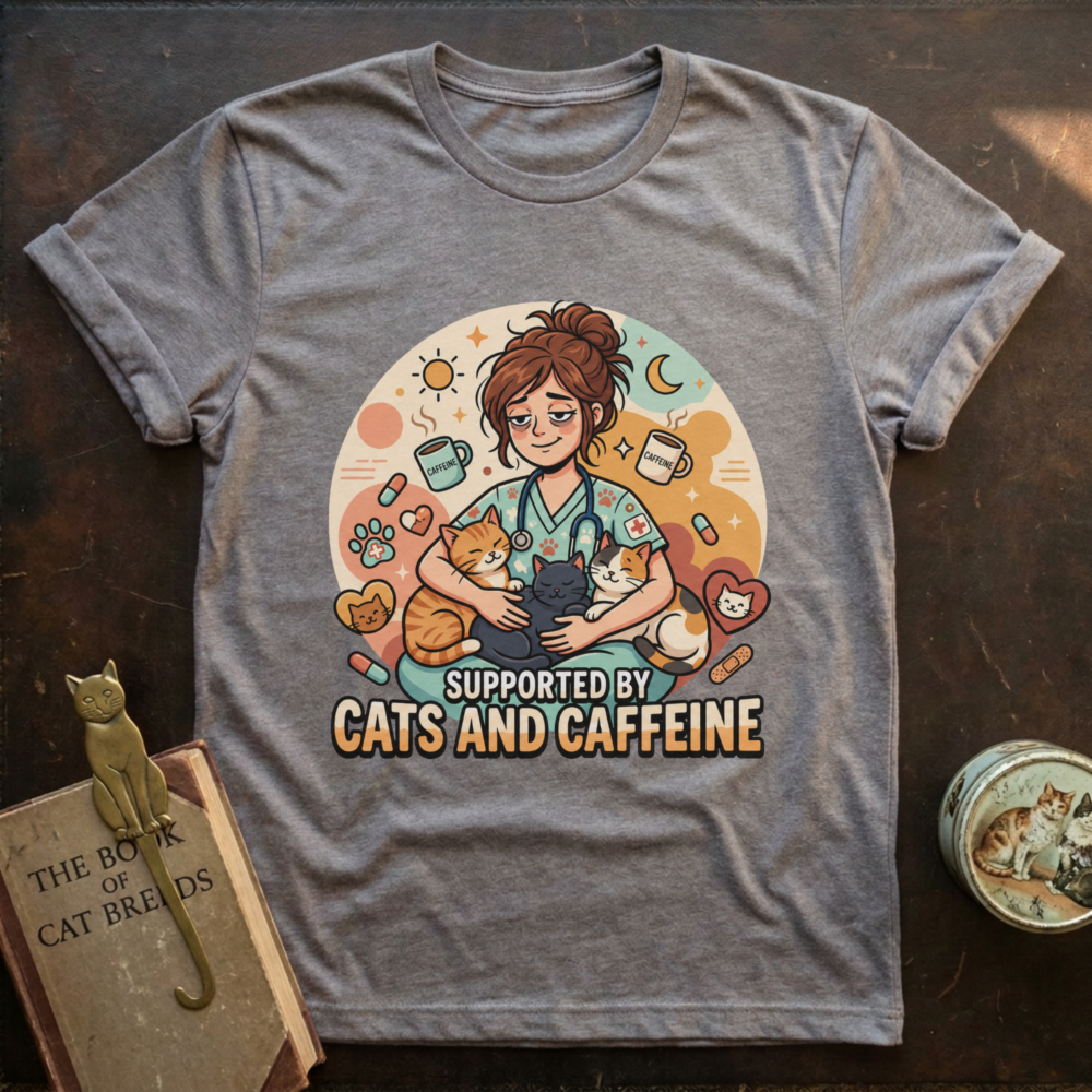 Cat & Caffeine T-Shirt