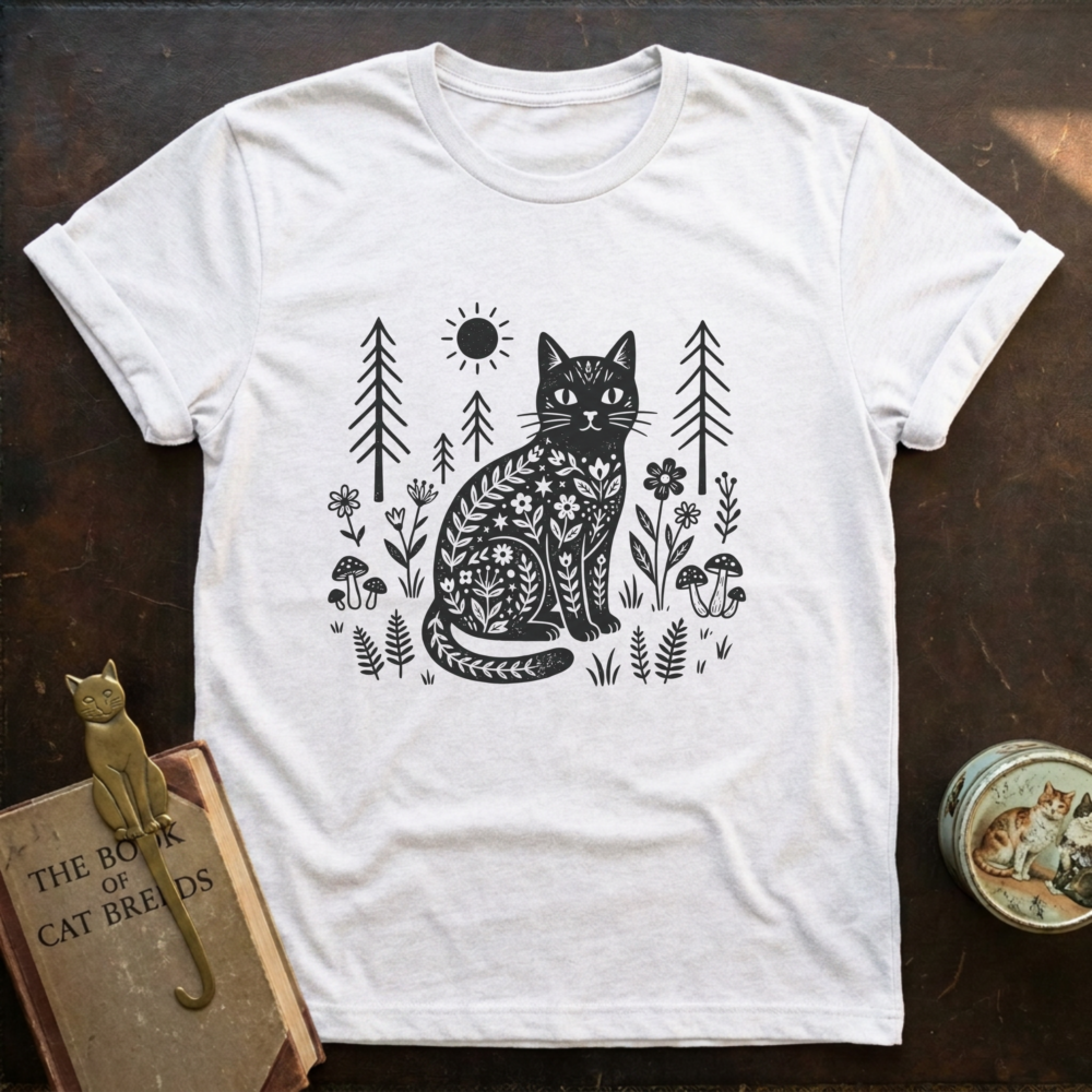 Cat In Forest T-Shirt