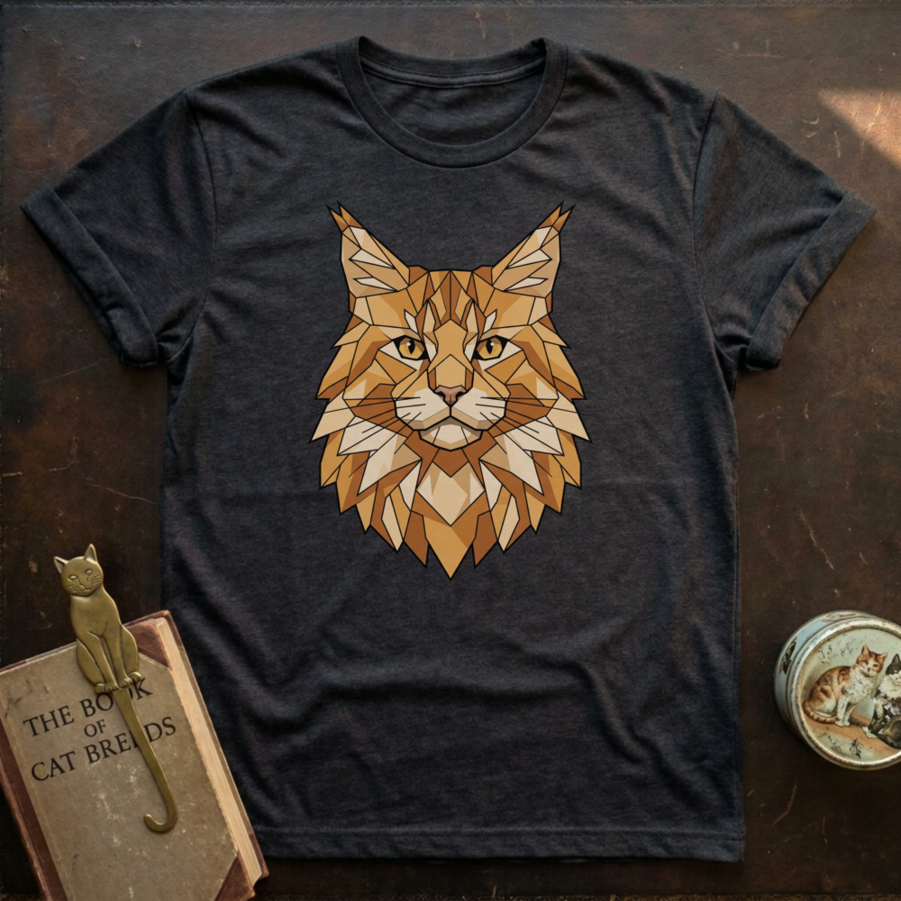 Low Poly Maine Coon T-shirt