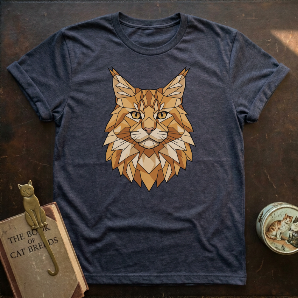 Low Poly Maine Coon T-shirt