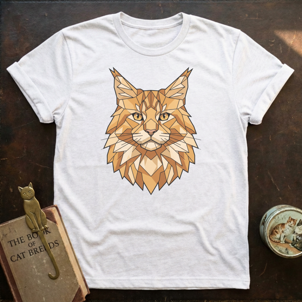 Low Poly Maine Coon T-shirt