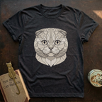 Low Poly White Scottish Fold T-shirt