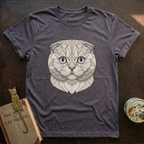 Low Poly White Scottish Fold T-shirt
