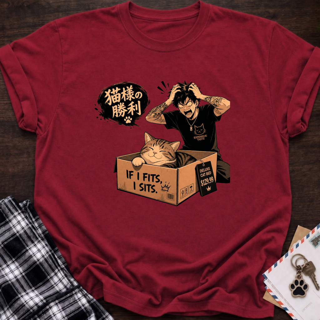 Cat and Box T-Shirt