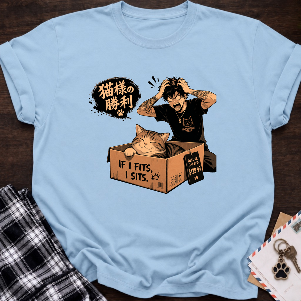 Cat and Box T-Shirt