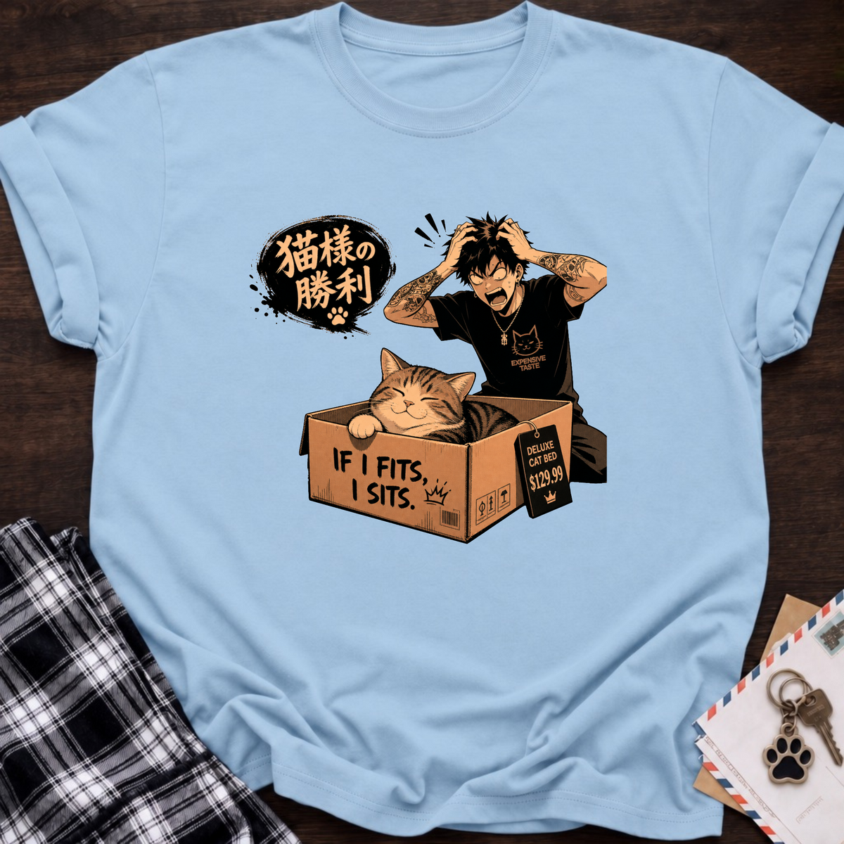 Cat and Box T-Shirt