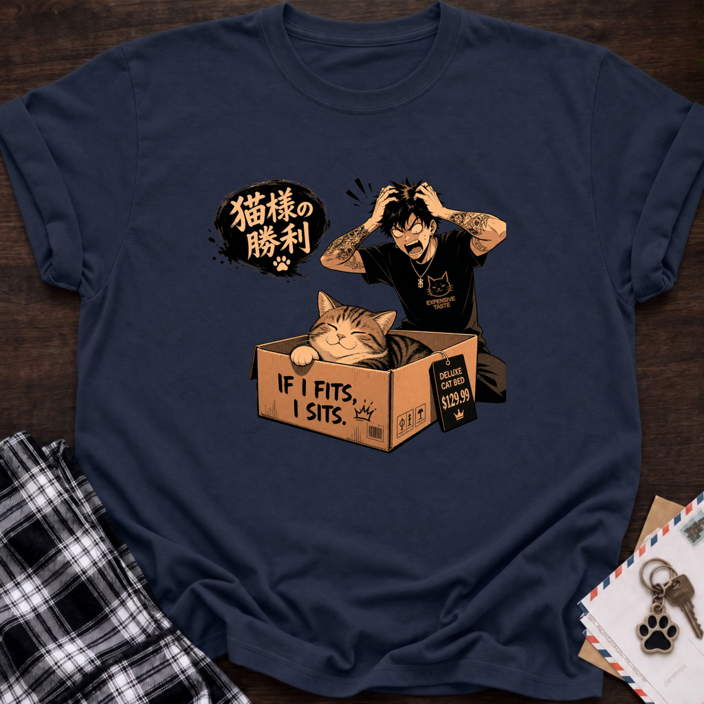 Cat and Box T-Shirt