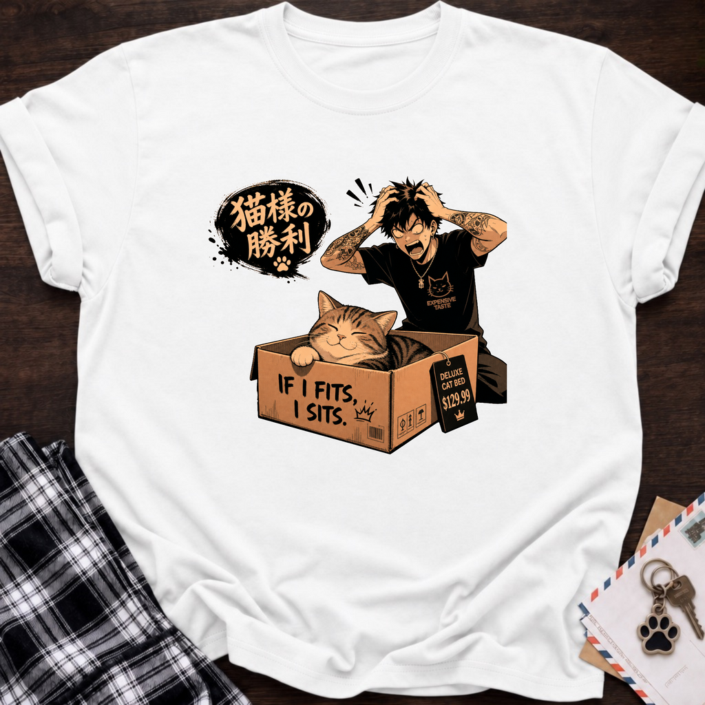 Cat and Box T-Shirt