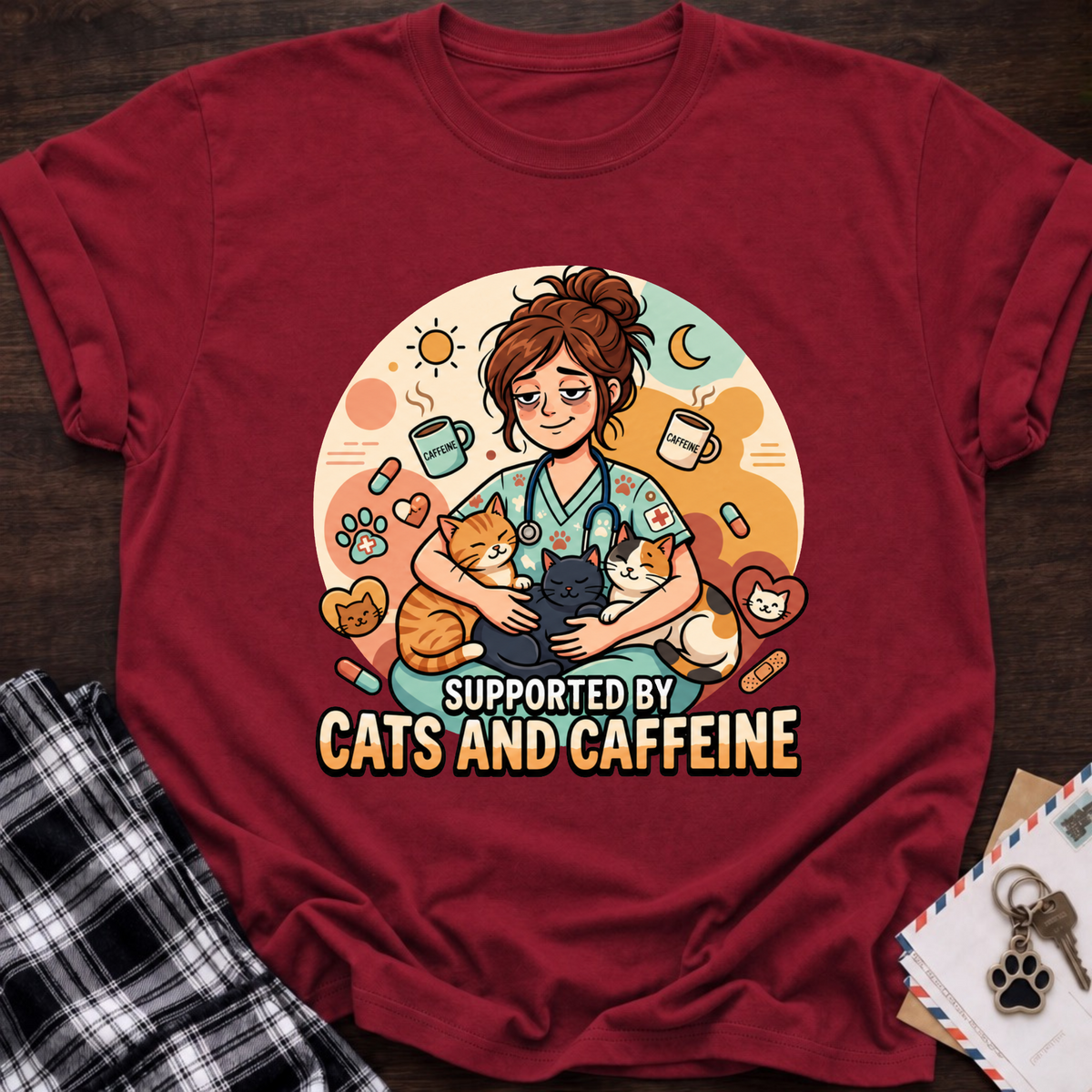 Cat & Caffeine T-Shirt