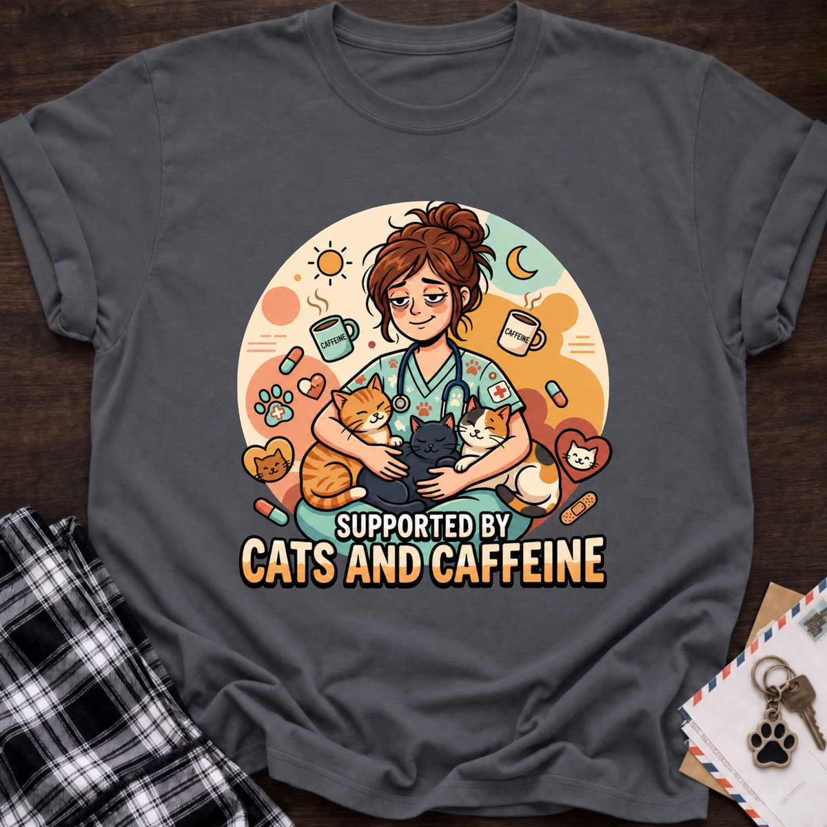 Cat & Caffeine T-Shirt