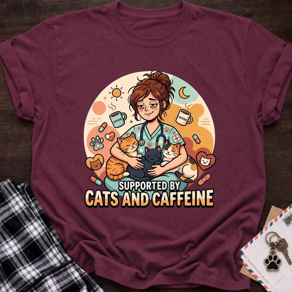 Cat & Caffeine T-Shirt