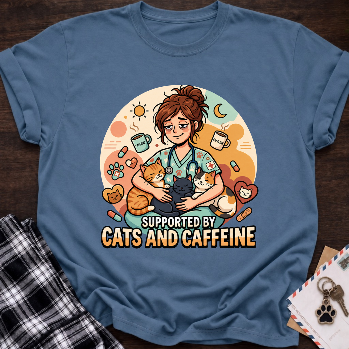 Cat & Caffeine T-Shirt