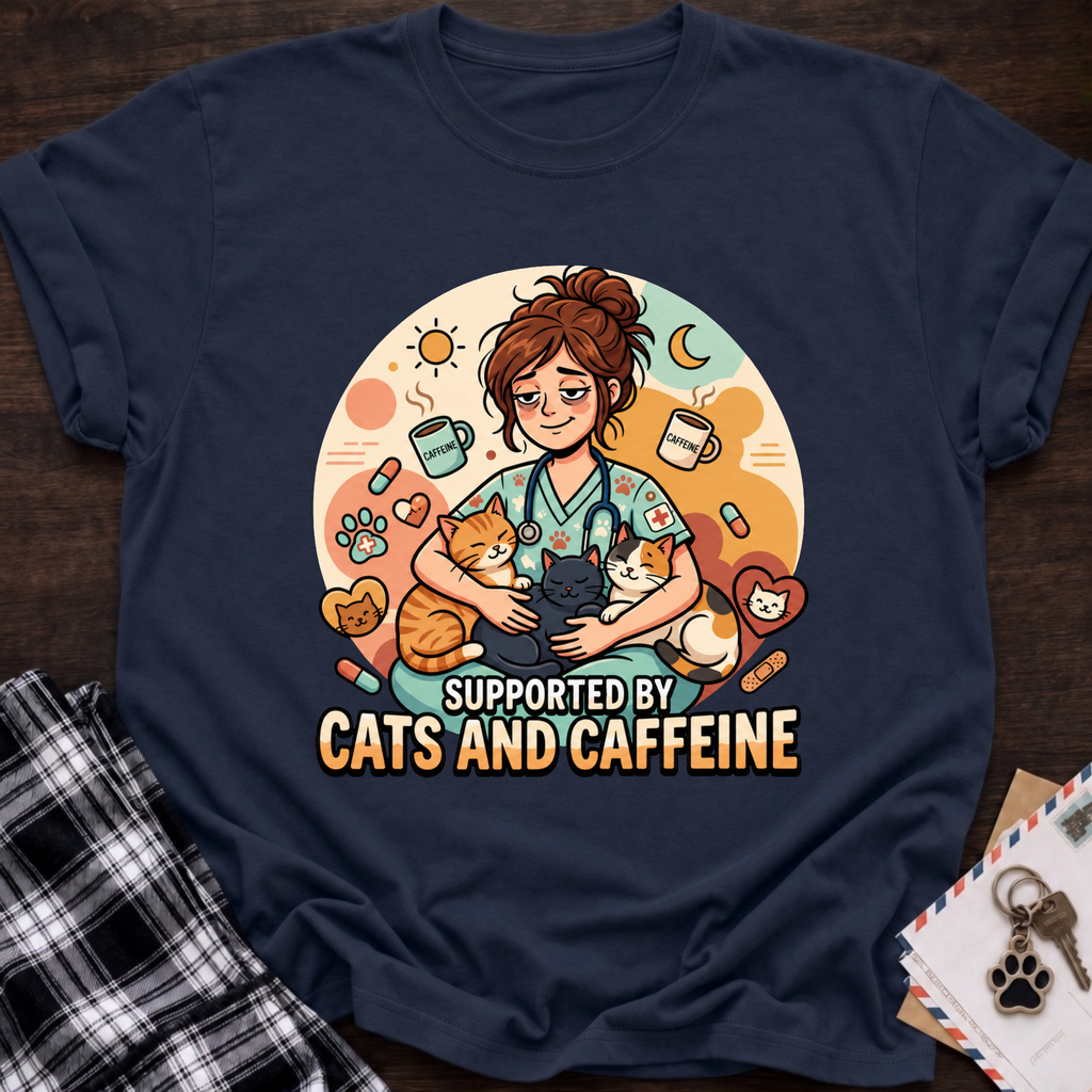 Cat & Caffeine T-Shirt