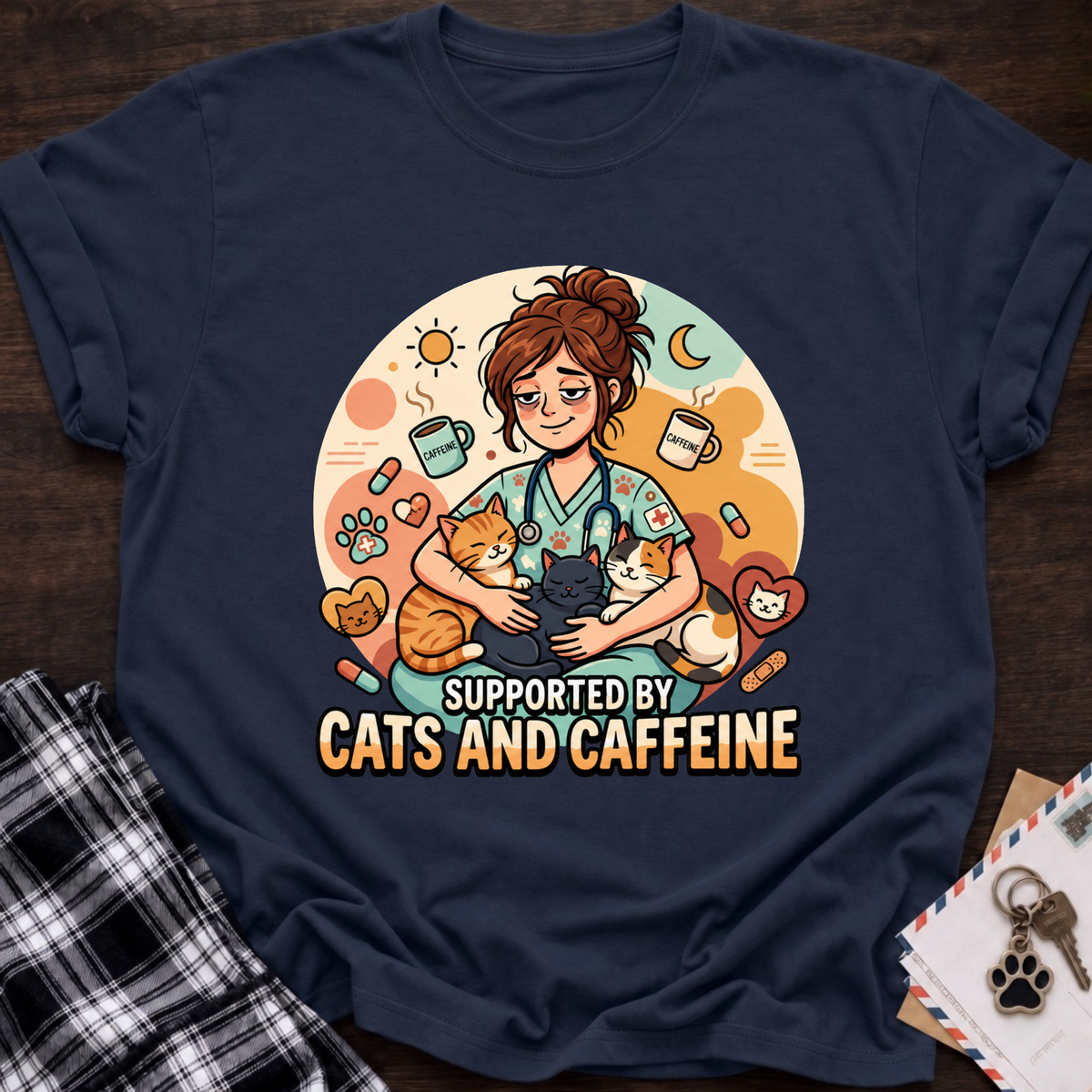 Cat & Caffeine T-Shirt