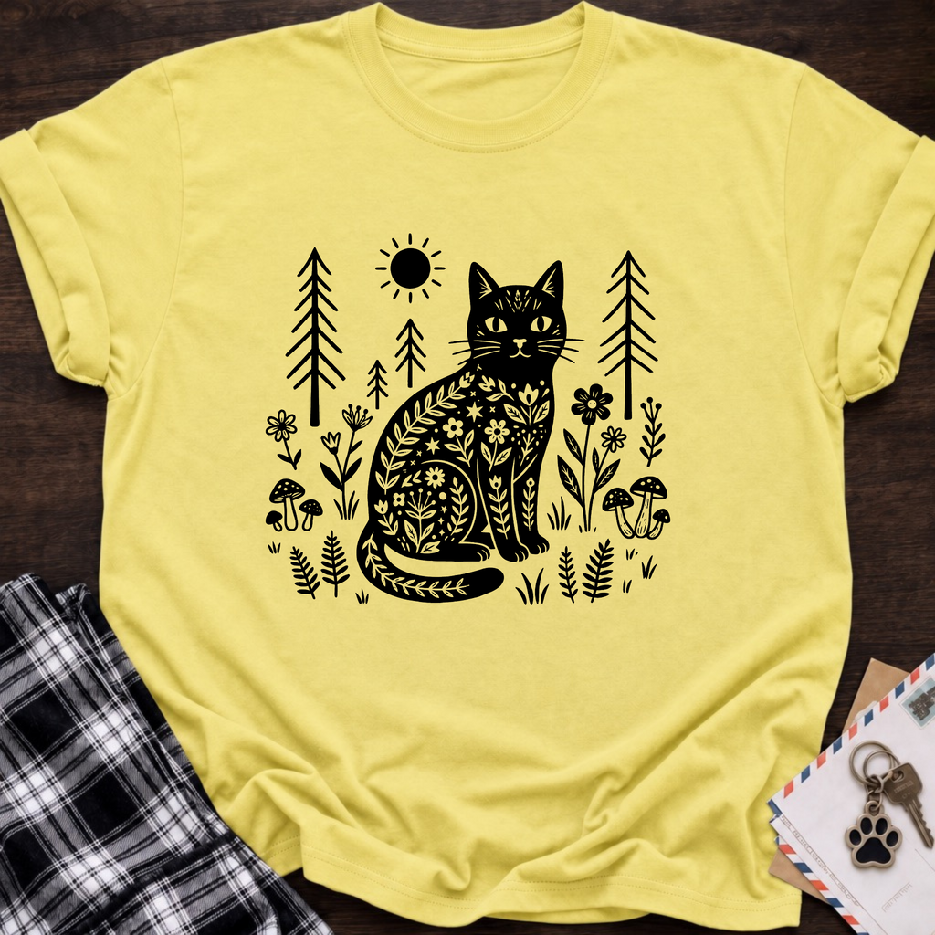 Cat In Forest T-Shirt