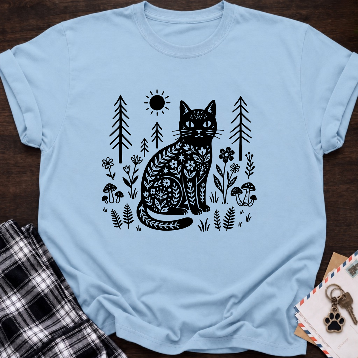 Cat In Forest T-Shirt