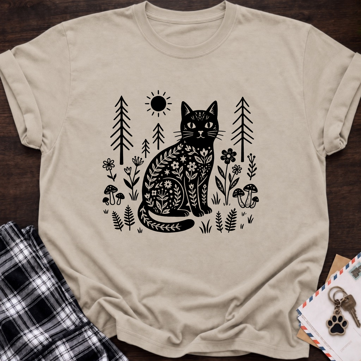 Cat In Forest T-Shirt