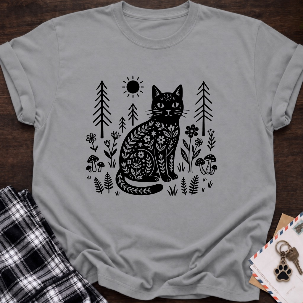 Cat In Forest T-Shirt