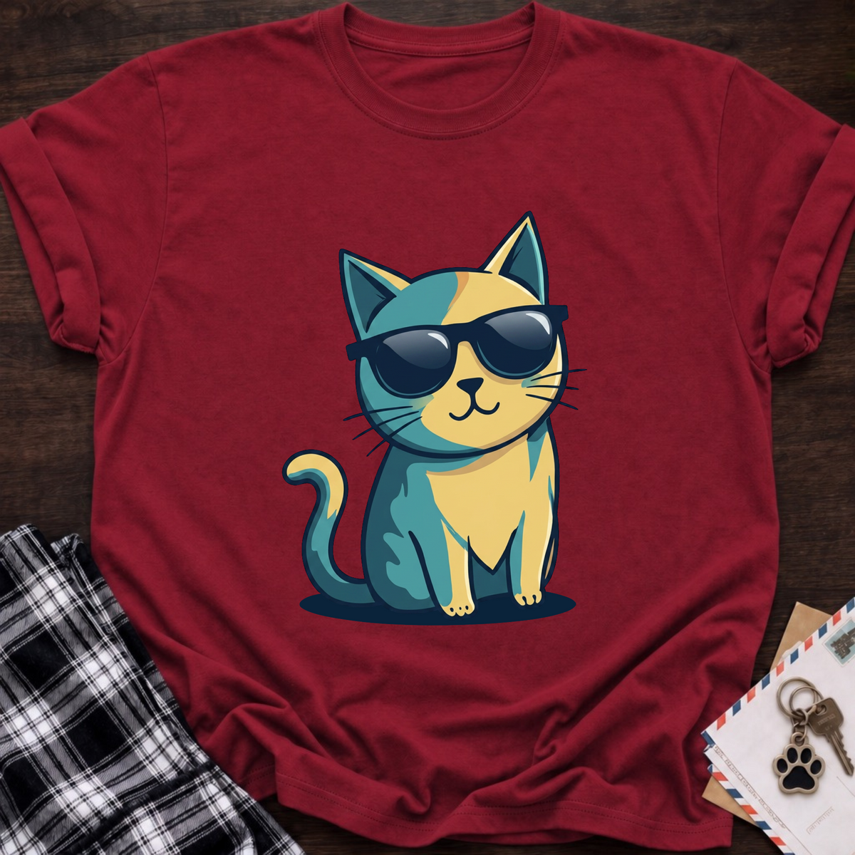 Cat Sunglasses T-Shirt