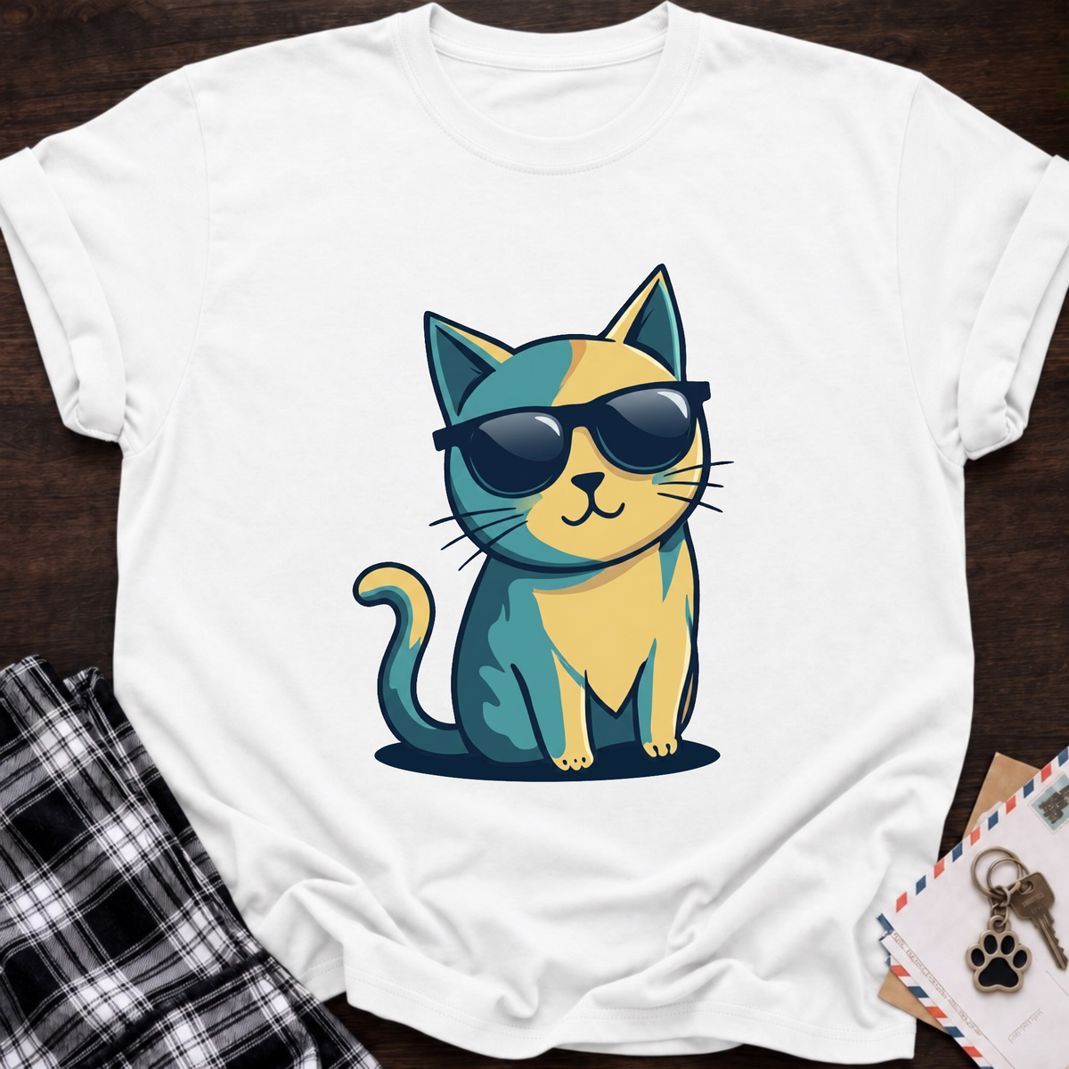 Cat Sunglasses T-Shirt