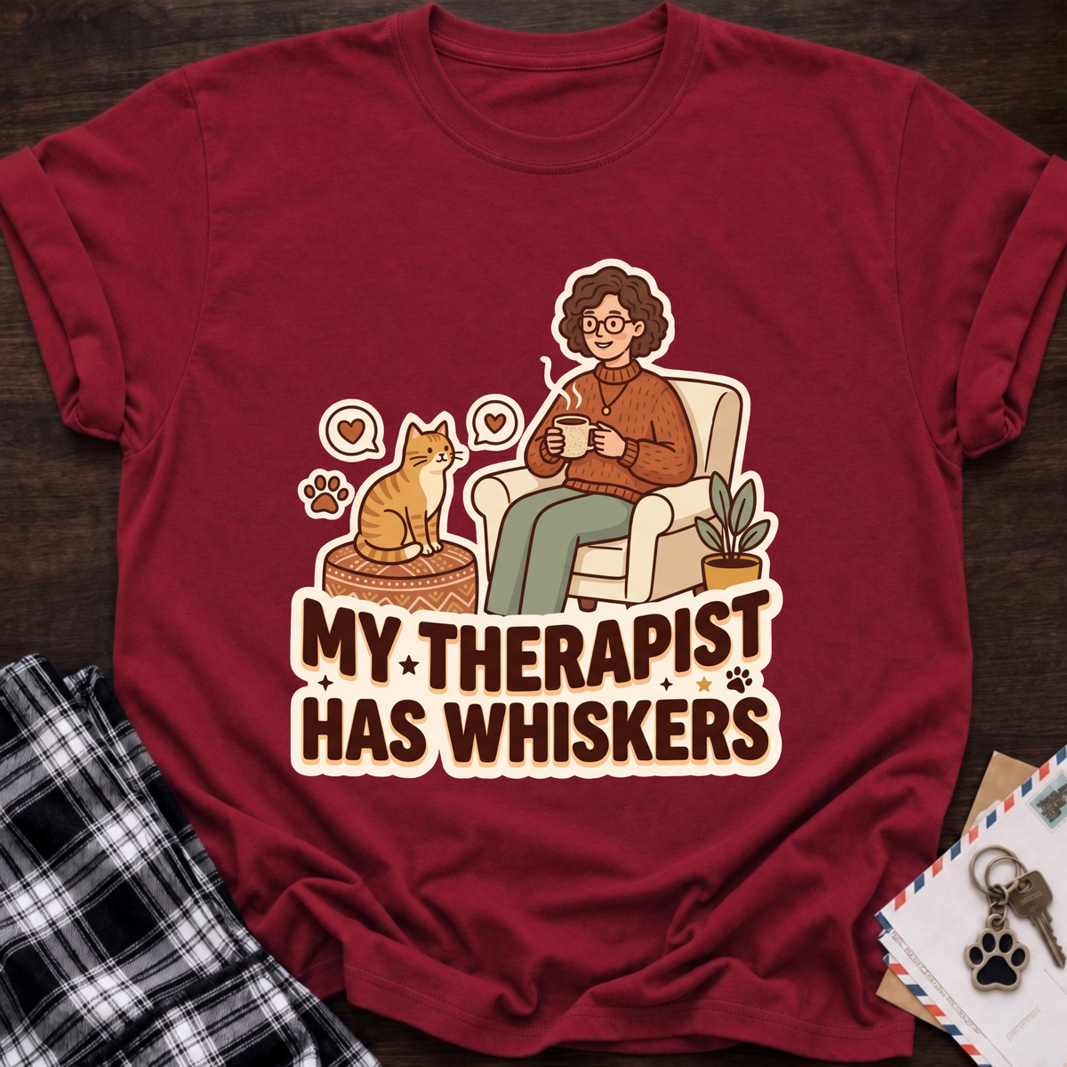 Cat Therapist T-Shirt