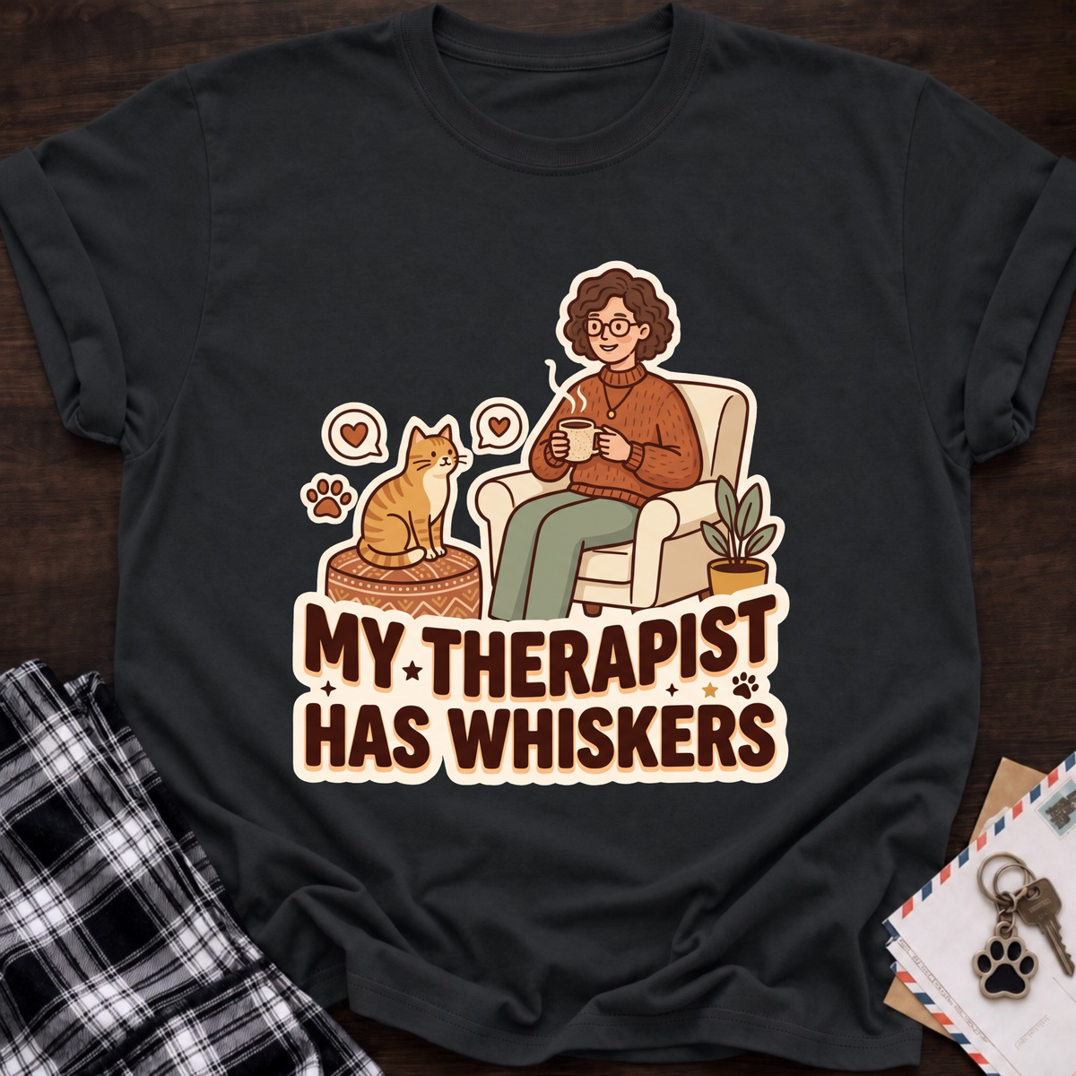 Cat Therapist T-Shirt