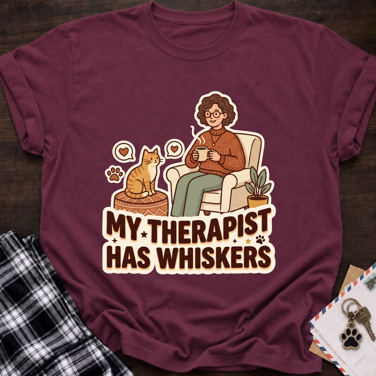 Cat Therapist T-Shirt