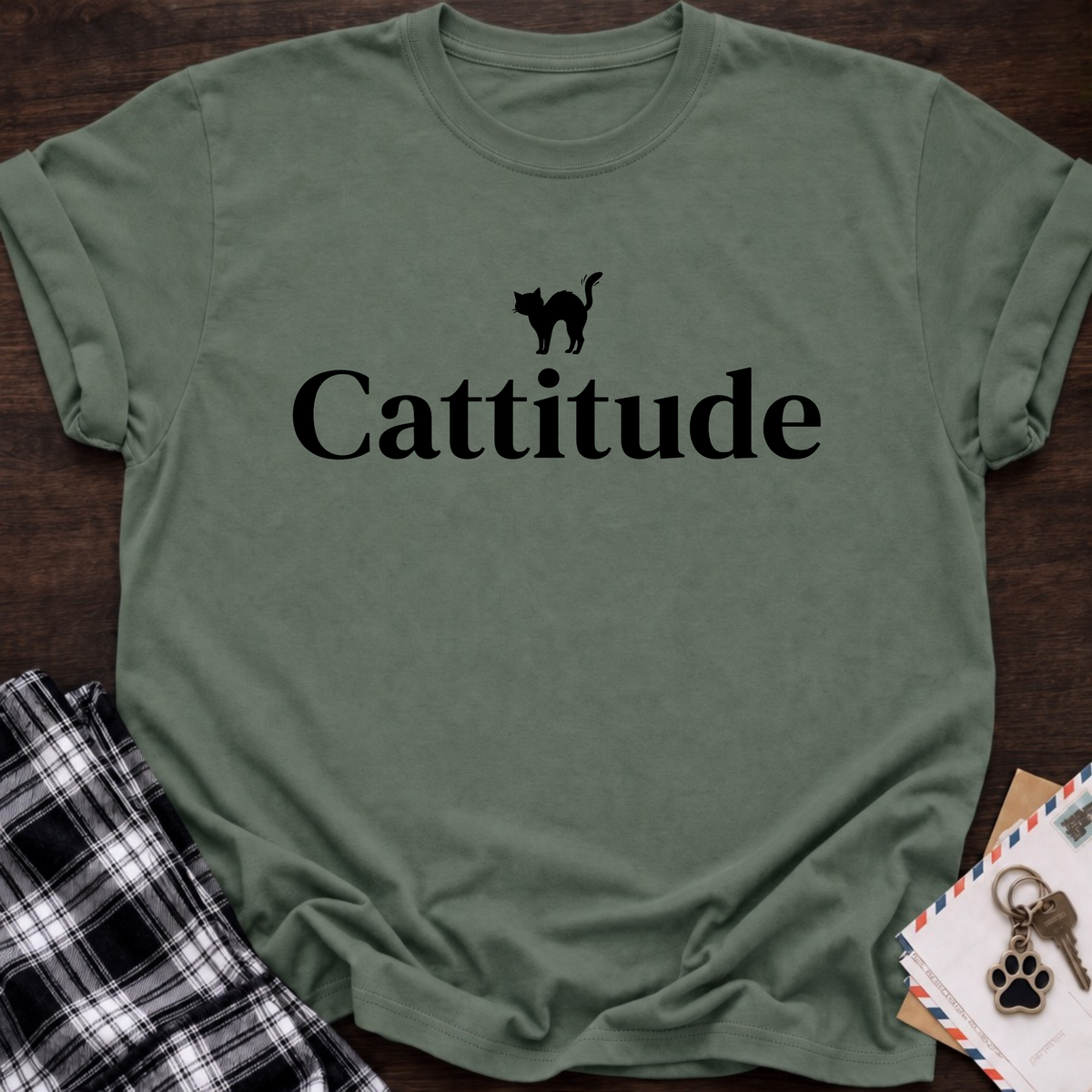 Cattitude T‑Shirt