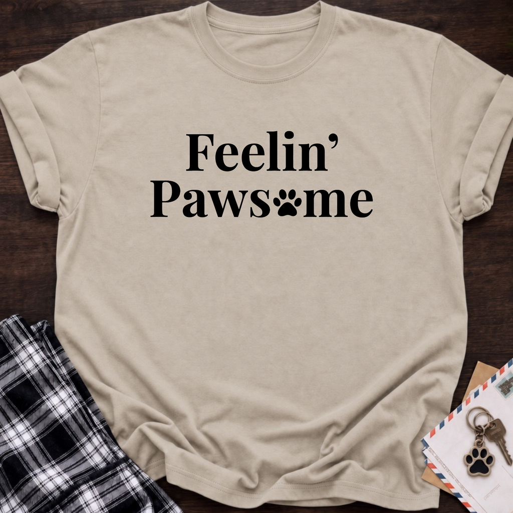 Feelin Pawsome T‑Shirt