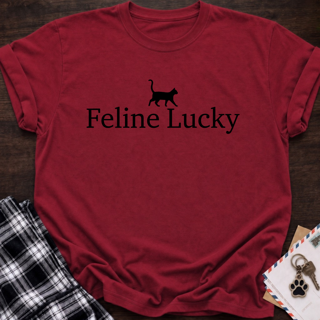 Feline Lucky T‑Shirt