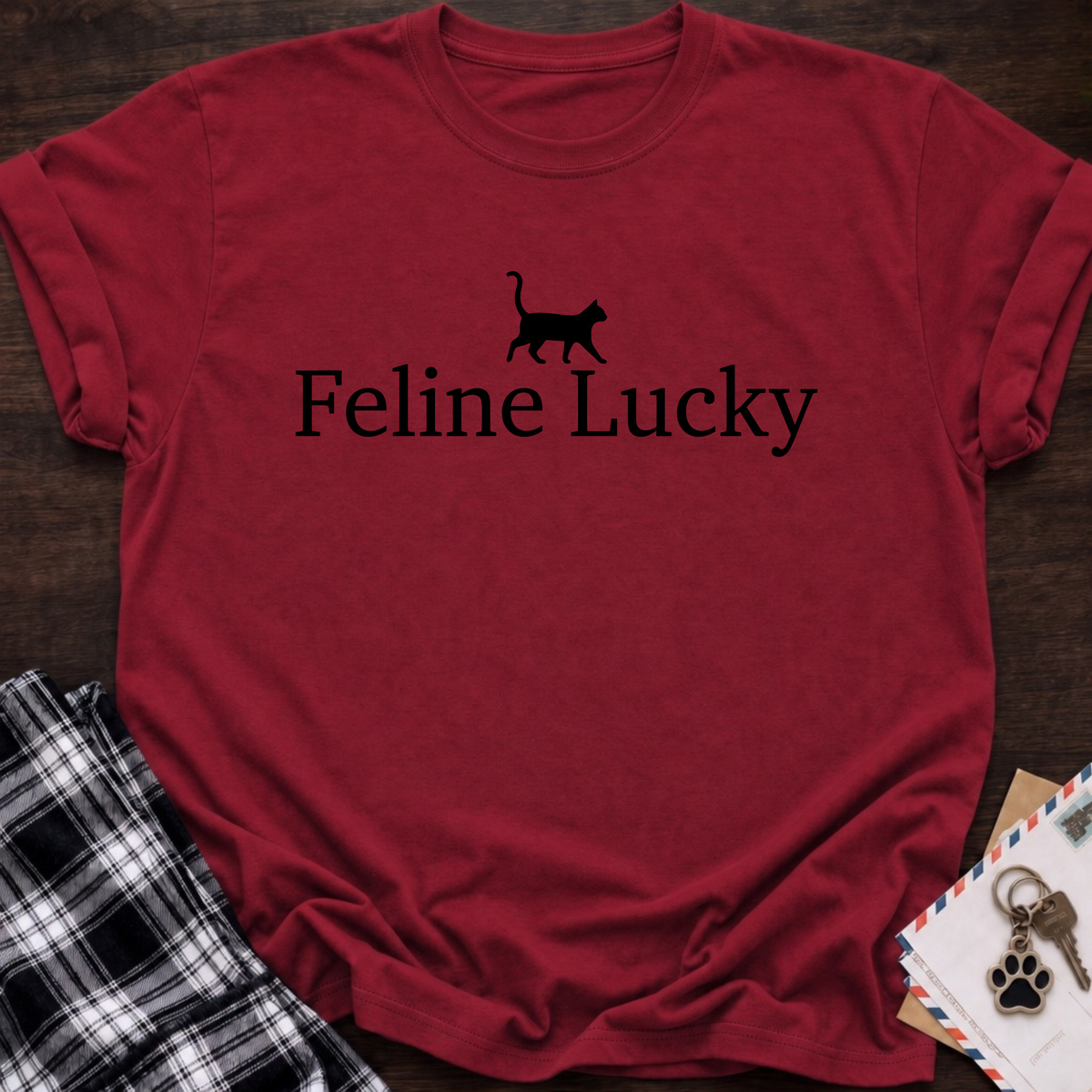 Feline Lucky T‑Shirt
