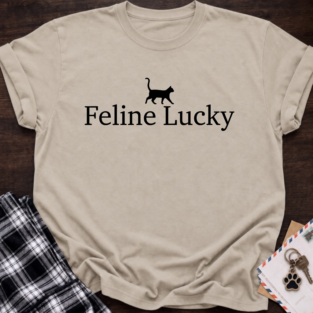 Feline Lucky T‑Shirt
