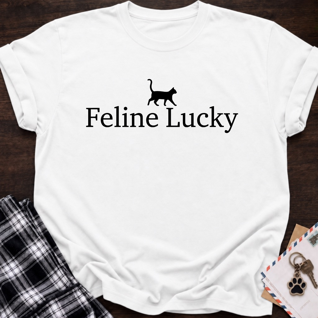 Feline Lucky T‑Shirt