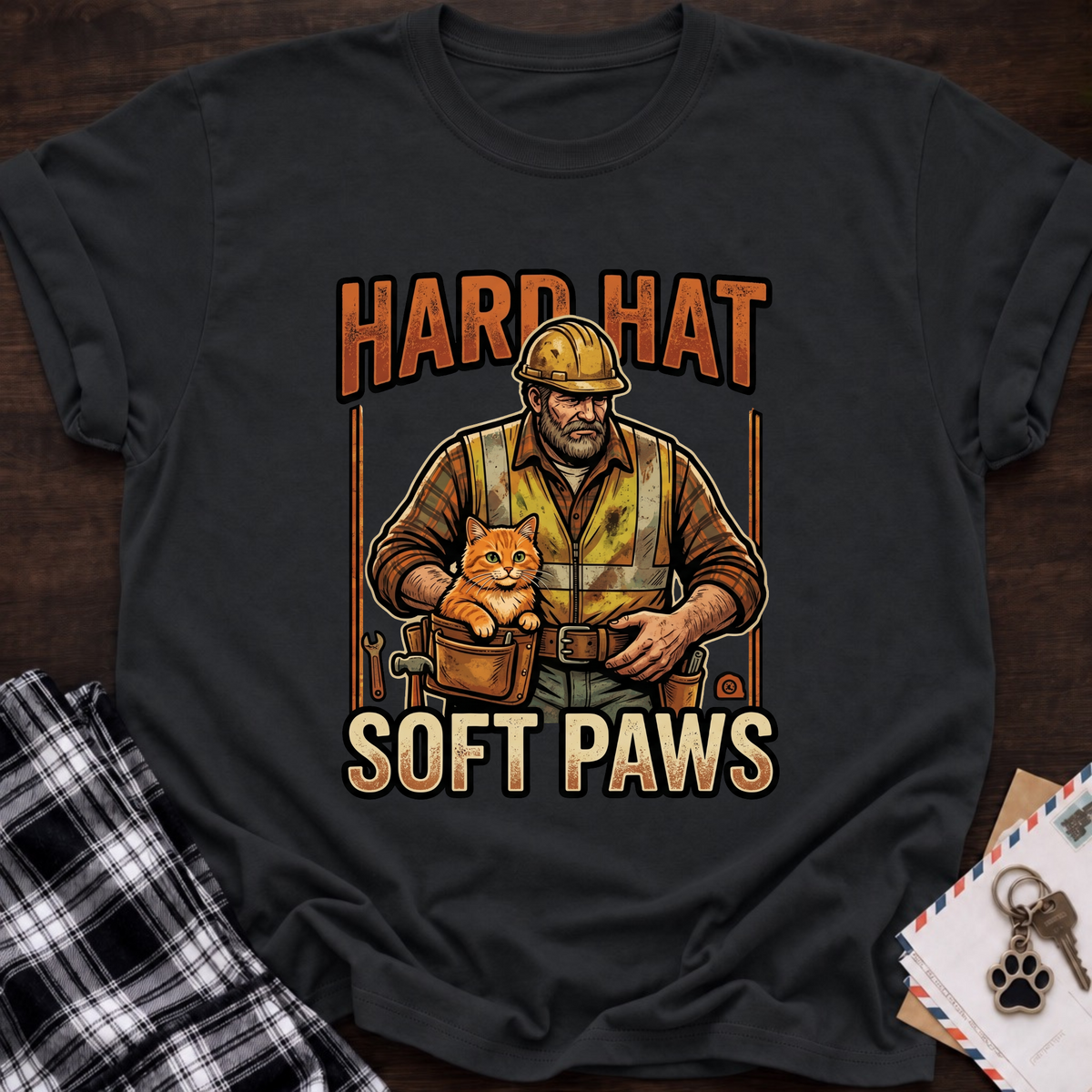 Hard Hat, Soft Paws T-Shirt