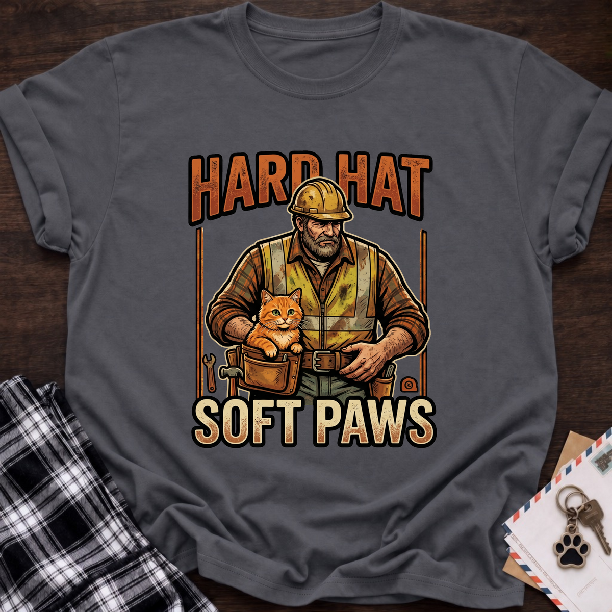 Hard Hat, Soft Paws T-Shirt