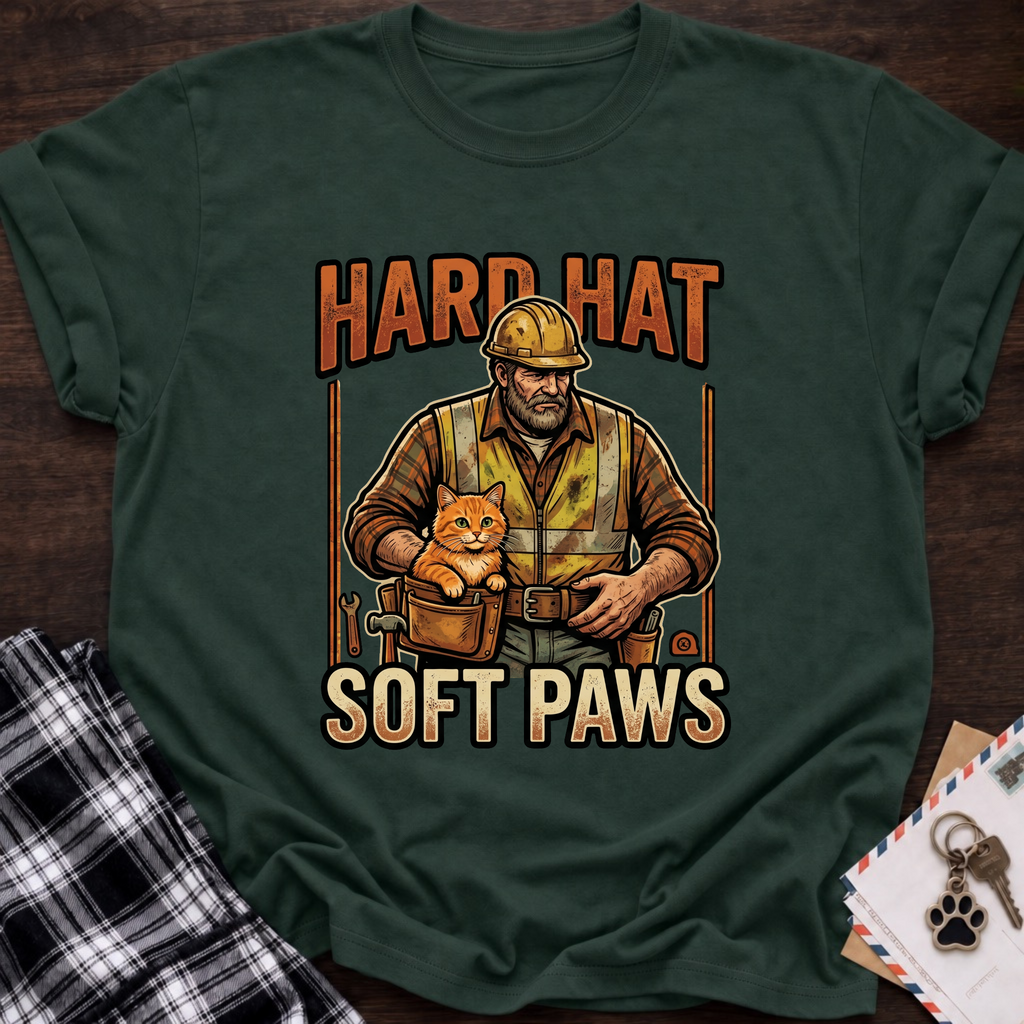 Hard Hat, Soft Paws T-Shirt
